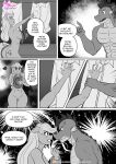  anthro anthrofied applejack_(mlp) big_butt breasts butt comic dialogue dragon duo equid equine female friendship_is_magic genitals hasbro hi_res male mammal muscular muscular_male my_little_pony nude pia-sama pussy scalie spike_(mlp) 