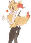  anthro braixen breasts butt female fur generation_6_pokemon hi_res looking_at_viewer lovemaxultra nintendo open_mouth pokemon pokemon_(species) solo stick white_body white_fur yellow_body yellow_fur 