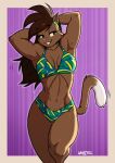  anthro bikini clothing deborah_bispo domestic_cat felid feline felis female mammal solo swimwear wendel_fragoso 