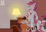  anthro black_body black_fur blush blush_lines bodily_fluids brown_body brown_fur canid canine cum cum_in_mouth cum_inside digital_media_(artwork) drift_(fortnite) duo epic_games erection fellatio fortnite fox fur furniture genital_fluids genitals green_eyes hand_on_head hi_res kitsune_drifty kitsune_drifty_(character) lamp looking_pleasured male male/male mammal multicolored_body nude open_mouth oral orange_body orange_fur penile penis pink_body pink_eyes pink_fur pink_sclera sex smile tail watermark white_body white_fur 