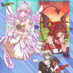  ... 2boys 2girls ahoge artist_name asymmetrical_gloves bare_shoulders black_shirt blood blood_on_arm blood_on_face blood_on_hands blue_eyes blush braid brown_hair character_request check_character commandant_(punishing:_gray_raven) demon_horns demon_tail demon_wings dog_tags dress elbow_gloves english_commentary english_text french_braid frilled_dress frills frog gloves grey_hair halleyker halo heart heart_ahoge heterochromia horns liv:_empyrea_(wings_of_dawn)_(punishing:_gray_raven) long_hair long_tail lucia:_plume_(punishing:_gray_raven) maid_headdress mechanical_halo mechanical_parts mechanical_wings medium_hair military_uniform multicolored_hair multiple_boys multiple_girls open_mouth orange_eyes pink_eyes punishing:_gray_raven red_dress red_eyes red_hair red_horns red_ribbon ribbon shirt short_hair short_hair_with_long_locks short_sleeves sidelocks streaked_hair suspenders sweatdrop symbol-shaped_pupils tail traditional_media uniform watanabe:_nightblade_(punishing:_gray_raven) white_dress white_gloves wings 