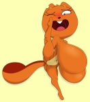  ahegao big_breasts blush breasts exercise featureless_breasts featureless_crotch female flexing hi_res huge_breasts hyper hyper_breasts kiff_(series) kiff_chatterley looking_pleasured mammal rodent sbshouseofpancakes sciurid simple_background solo tree_squirrel 