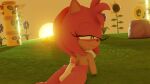  amy_rose anthro female hi_res hot_dogging sega solo sonic_the_hedgehog_(series) sonlink sunset 