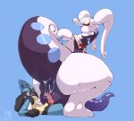  anal anal_penetration animal_genitalia animal_penis anthro balls big_balls big_penis black_body black_fur blue_body blue_fur bodily_fluids canid canine cum cum_in_ass cum_inside dragon duo erection fur generation_4_pokemon generation_6_pokemon genital_fluids genitals goodra green_eyes hair hi_res knot larger_male larger_penetrated lucario male male/male male_penetrated male_penetrating male_penetrating_male mammal nintendo nude penetration penis pokemon pokemon_(species) purple_body schizy sex simple_background size_difference slime smaller_male tail white_body yellow_body yellow_fur 