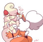  absurd_res alcremie anthro areola big_breasts breast_play breast_suck breasts butt canid canine canis digital_media_(artwork) diicks duo female female/female food food_creature food_hair fruit generation_1_pokemon generation_8_pokemon genitals goo_creature growlithe hair hair_over_eyes hi_res hisuian_form hisuian_growlithe mammal nintendo nipples nude open_mouth plant pokemon pokemon_(species) pokemon_legends_arceus pussy red_eyes regional_form_(pokemon) simple_background solo strawberry sucking text thick_thighs wide_hips 
