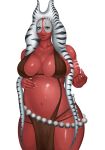  absurd_res alien alien_humanoid beckoning bedroom_eyes big_breasts breasts female gesture hi_res humanoid looking_at_viewer narrowed_eyes pregnant seductive shaak_ti solo star_wars togruta tribal_clothing unknown_artist 