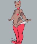  &lt;3 absurd_res ambiguous_gender animate_inanimate anthro arms_out brown_body featureless_chest featureless_crotch hi_res i_will_dance_only_if_the_beat_is_funky plushie pupils red_pupils smile solo standing stiches stuffing teddy_bear torn_body unusual_pupils wide_hips yellow_eyes 