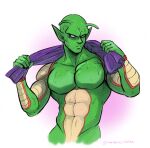  abs alien antennae_(anatomy) biceps frown hi_res humanoid loulouscribbles male namekian pecs solo 