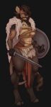  anthro areola breasts clothed clothing female freya hi_res mammal shield solo spottedp_anda0046 strong_female suid suina sus_(pig) viking viking_sword wild_boar 