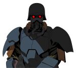  1other ambiguous_gender arm_guards armor breastplate gas_mask glowing glowing_eyes gun helmet highres jin-roh kerberos_saga machine_gun mask military_helmet minimalism pauldrons protect_gear red_eyes science_fiction scotman303 shaded_face shadow shoulder_armor stahlhelm transparent_background vector_art vector_trace weapon 