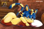  absurd_res angry animal_crossing ankha_(animal_crossing) anthro belly breast_squish breasts butt felid feline female genitals hi_res humanoid mammal navel nintendo pussy solo squish tail thick_thighs vaginal venomsquid wide_hips 