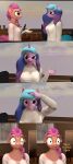  3d_(artwork) absurd_res anthro anthrofied clothed clothing comic dialogue digital_media_(artwork) duo equid equine female hasbro hi_res horn izzy_moonbow_(mlp) mammal mlp_g5 my_little_pony papadragon69 shirt sunny_starscout_(mlp) topwear unicorn 