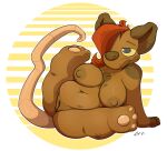  anthro areola belly big_breasts breasts chubby_female female fionthebunny genitals hair hi_res mammal murid murine navel nipples nude pussy rat rodent simple_background slightly_chubby smile solo solo_focus thick_thighs 