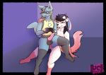  absurd_res anal aziel_softpaw_(character) generation_4_pokemon genitals hi_res lucario male male/male nintendo penis pokemon pokemon_(species) unidentifiedcanid 