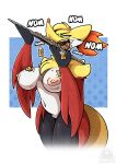  angry anthro breasts delphox eating eating_food female food food_tray fur generation_6_pokemon genitals half-length_portrait head_tuft hi_res iniquity inner_ear_fluff multicolored_body multicolored_fur narrowed_eyes nintendo nipples onomatopoeia open_mouth orange_body orange_eyes orange_fur pokemon pokemon_(species) portrait pussy red_body red_fur slim solo sound_effects squint tail text tray tuft white_body white_fur yellow_body yellow_fur 