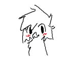  animated anthro avian beak bird blush boy_kisser_(meme) chibi cleothebirb feathers looking_at_viewer low_res male simple_background solo 
