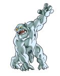  balls barefoot biceps casual_nudity deltoids dilgearwolfang feet flaccid foreskin genitals grey_body hi_res humanoid male manly muscular muscular_male nipples nude orc pecs penis pubes quads simple_background solo solo_focus toes white_background 