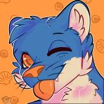  absurd_res anthro blep boreal_(hotsauce15) headshot_portrait hi_res male mammal mustelid one_eye_closed otter portrait solo teethwicker tongue tongue_out wink 