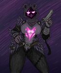  anthro epic_games female fortnite gun handgun hi_res kabo-darkfields pistol ranged_weapon raven_team_leader solo weapon 