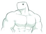  anthro dinosaur dynogreeno hi_res largo_(dynogreeno) looking_away male muscular muscular_anthro muscular_arms muscular_male reptile scalie shirtless shirtless_male simple_background simple_eyes solo 