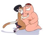 anthro berrythedragon breasts chubby_male crossover duo epic_games eyewear family_guy female fortnite glasses hi_res human humanoid male male/female mammal meme meow_skulls_(fortnite) peter_griffin shitpost skinny slim small_breasts 