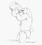  anthro bear blowout bodily_fluids brown_bear clothed clothing diaper diaper_on_penetratable_sex_toy diaper_on_sex_toy diapered_sex_toy feces genital_fluids grizzly_bear hair hi_res kneeling kuruk_(character) leaking_diaper leaking_feces licking_sex_toy male mammal mane mane_hair messy_diaper necktie partially_clothed penetrable_sex_toy saliva scat sex_toy shirt sloppy snoofing soiled_diaper soiling solo topwear urine ursine used_diaper wearing_diaper wet_diaper wetting yeenyeenmike 
