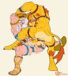  barazoku bodily_fluids cum disney genital_fluids himbo king_triton male mufasa muscular rickleone the_lion_king 