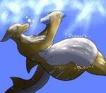  anthro bone death fatal_vore female fish hi_res lily_(nipcoyote) marine sea seskorirkeashimrui shark skull solo vore water 