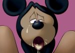  anthro bodily_fluids cum cum_in_mouth cum_inside disney genital_fluids hi_res male mammal mickey_mouse mickeyryona mouse murid murine open_mouth rodent tongue 