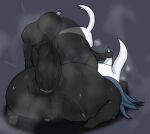  2023 2_horns all_fours anal anal_penetration anthro arthropod axoarts balls big_balls big_butt big_penis black_body blue_cloak bodily_fluids butt cloak clothing digital_media_(artwork) duo from_behind_position genitals grey_background hi_res hollow_knight horn horn_grab huge_butt huge_penis incest_(lore) insect male male/male male_penetrated male_penetrating male_penetrating_male motion_lines multi_horn musk musk_clouds on_ground penetration penile penile_penetration penis penis_in_ass perching_position rear_view sex simple_background small_balls small_penis sweat team_cherry the_knight_(hollow_knight) thick_thighs thrusting vessel_(species) white_horn 