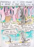  absurd_res anthro comic domestic_ferret dream felid female feral forest forest_background grunge hi_res leopard mammal mustelid musteline nature nature_background painting_(artwork) pantherine plant psychedelic punk retro roganaut traditional_media_(artwork) tree true_musteline vintage watercolor_(artwork) weasel 