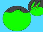  anonymous_artist anthro furry hi_res immobile inflation inflation_fetish kangaroo macropod male mammal marsupial slime solo spherical_inflation 
