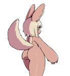  anthro butt female hair hi_res looking_at_viewer made_in_abyss nanachi narehate solo white_hair 