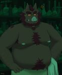  2023 angry anthro armpit_hair belly big_belly body_hair eyewear glasses hi_res humanoid_hands male mammal moobs nipples oswin_(password) overweight overweight_male password_(visual_novel) solo suid suina sus_(pig) thatdouginme wild_boar 