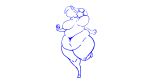  2021 animated anthro belly big_belly big_breasts bouncing_belly bouncing_breasts bovid breasts caprine digital_media_(artwork) female hair huge_belly huge_breasts huge_thighs kindred_(lol) lamb_(lol) league_of_legends long_hair mammal mask nude overweight overweight_anthro overweight_female riot_games scaliecrocs sheep solo thick_thighs walk_cycle wide_hips 