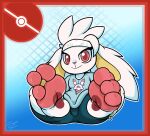  3_toes anthro clothing digit_ring electricsnowfox feet female foot_focus fur generation_8_pokemon hi_res jewelry lagomorph looking_at_viewer mammal nintendo pokemon pokemon_(species) raboot ring shirt sitting soles solo toe_ring toes topwear white_body white_fur 