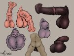  animal_genitalia animal_penis aroused backsack balls big_balls big_penis butt disembodied_penis equid equine equine_genitalia equine_penis erection flaccid flared_penis genitals half-erect hi_res horse male mammal medial_ring naughty_ram penis sheath vein veiny_penis 