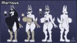  16:9 4k absurd_res anthro bandage big_breasts big_butt breasts butt canid canine canis cloak cloak_only clothing female hi_res iniquity mammal model_sheet mortisus_(iniquity) wide_hips widescreen wolf 