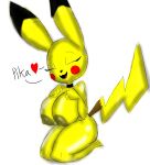  anthro big_breasts big_butt breasts butt eyes_closed fluffy fluffy_tail fur generation_1_pokemon hi_res nintendo nsfwtheodore open_mouth open_smile pikachu pokemon pokemon_(species) simple_background smile solo tail thick_thighs yellow_body yellow_fur 
