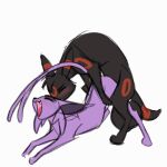  animated anine ass_up balls big_balls duo eeveelution espeon felid feline female feral generation_2_pokemon genitals knotting low_res male male/female mammal nintendo pokemon pokemon_(species) quadropes sex umbreon 