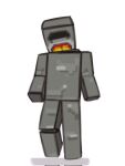  ambiguous_gender animate_inanimate fire for_a_head furnace grey_body hi_res humanoid kogito microsoft minecraft mojang object_head rock simple_background solo standing toony white_background xbox_game_studios 