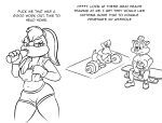  anatid anseriform anthro avian bird bodily_fluids comic daffy_duck duck exercise female group gym_clothing hi_res humanoid lagomorph leporid lola_bunny looney_tunes lordcuckness male male/female mammal mephitid pepe_le_pew rabbit skunk stare sweat trio warner_brothers weightlifting workout 