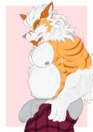  absurd_res anthro arcanine bulge canid canine clothing generation_1_pokemon hi_res isaacyote_(artist) male mammal muscular muscular_male nintendo nipples pecs pokemon pokemon_(species) simple_background slightly_chubby solo underwear 