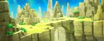  arch artist_request blue_sky bridge bush commentary day english_commentary fushigi_no_dungeon game_cg light_rays no_humans official_art outdoors pokemon pokemon_(game) pokemon_mystery_dungeon rock scenery sky sunlight third-party_source wide_shot 