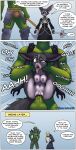  absurd_res anthro areola armor axe big_dom_small_sub big_ears big_penis blizzard_entertainment blue_eyes bodily_fluids breasts bulge butt canid clitoris clothing comic dialogue dominant dominant_male duo fantasy female fluffy fluffy_tail front_view fucked_silly full_nelson fur genital_fluids genitals green_body green_skin grey_body grey_fur held_up hi_res hindpaw humanoid larger_male looking_pleasured magic_user male male/female mammal melee_weapon moan multicolored_body muscular muscular_male nipples nude orc orgasm pawpads paws penis pink_pussy pussy pussy_juice robe rough_sex sex short_stack size_difference smaller_female staff standing standing_sex submissive submissive_female tail thecumrat tongue tongue_out two_tone_body undead vaginal vaginal_orgasm vulpera warcraft weapon yellow_eyes 