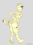  adventure_time anthro butt cartoon_network dancing female happy heydaysfm hi_res long_tail looking_at_viewer looking_back me-mow solo tail 