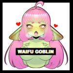  &lt;3 4_fingers ahegao bodily_fluids breasts breath censored ear_piercing female fingers floppy_ears goblin green_body green_skin hair hi_res humanoid humanoid_pointy_ears licking long_hair looking_pleasured mimiigoblin open_mouth piercing pink_hair saliva short_stack simple_background solo srtamimiigoblin teeth_showing thick_thighs tongue tongue_out vtuber waifu white_background yellow_eyes 