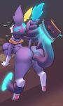  anthro anus big_breasts bodily_fluids breasts butt clothed clothing female genital_fluids genitals hi_res league_of_legends open_mouth penetration purple_body pussy pussy_juice rabbitbrush riot_games solo tentacles thick_thighs tongue tongue_out vaginal vaginal_penetration yuumi_(lol) 
