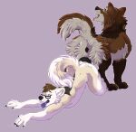  after_sex anthro anthro_on_feral bestiality bodily_fluids canid canine canis dire_wolf dragging drooling duo female feral feralfather hi_res knotting male male/female mammal penetration pulling saliva serialdad 