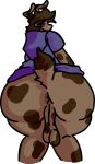  anonymous_artist anthro balls big_butt butt fur genitals hi_res lagomorph leporid looking_back male mammal rabbit saggy_balls solo spots spotted_body spotted_fur thick_thighs tyke_(tykeus) 